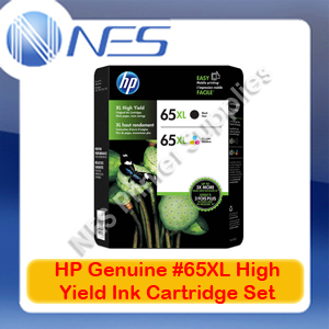 HP Genuine #65XL BLACK+COLOUR High Yield Ink Set for Deskjet 3720/3721/3723